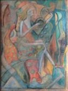 Jeune Fille Jouant De La Mandoline Jeune Fille Jouant De La Mandoline
