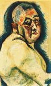 Self-portrait by Hugo Scheiber