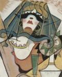 Veiled Woman by Hugo Scheiber