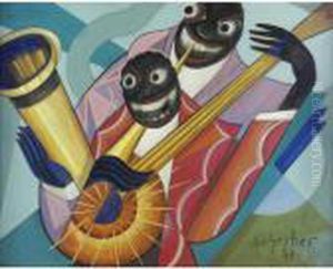 Jazz Musicians by Hugo Scheiber
