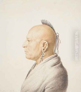 Osage Warrior by Charles Balthazar J. F. Saint-Memin