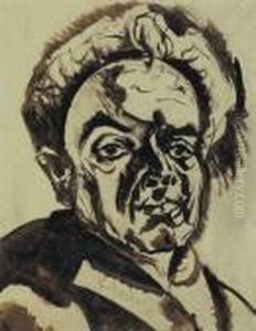 Self-portrait by Hugo Scheiber