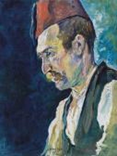 Man In Blue Waistcoat - view 1