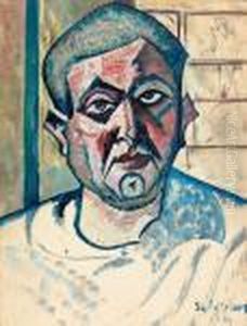 "portrait". by Hugo Scheiber