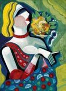 In The Cafe by Hugo Scheiber