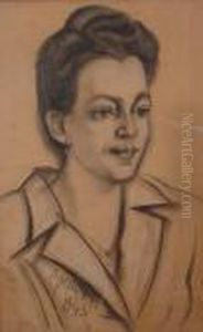 Portrait De Femme by Hugo Scheiber