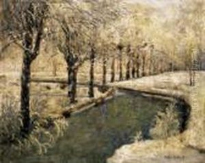 Winter Landscape by Hugo Scheiber