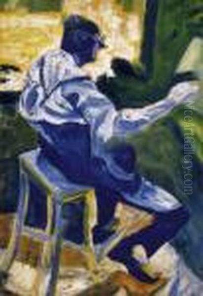 The Painter Working - view 1