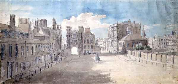 Whitehall, Holbein Gate and Banqueting House on the right - view 1