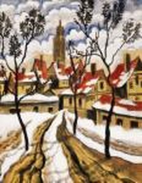 Town In Winter - view 1