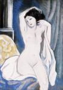 Nude In The Studio by Hugo Scheiber