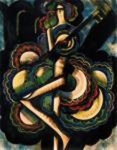 Dancer With A Guitar by Hugo Scheiber