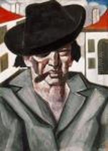 Man In A Hat by Hugo Scheiber