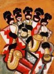 Jazz Band by Hugo Scheiber
