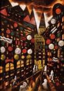 City Lights by Hugo Scheiber