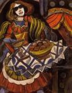 Barmaid by Hugo Scheiber