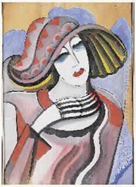 Jeune Femme Au Chapeau - view 1