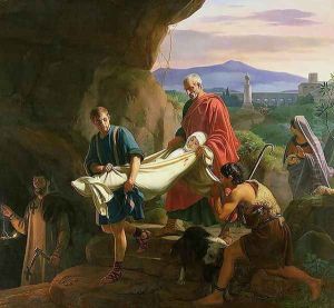 Funeral of a Young Martyr in the Catacombs of Rome, 1847 by Jean-Victor Schnetz