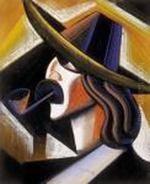Man, Pipe-smoking - view 1