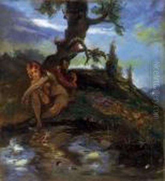Nymph And Faun - view 1