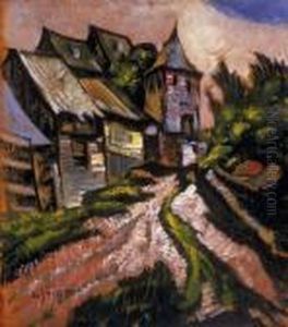 Village Street by Hugo Scheiber