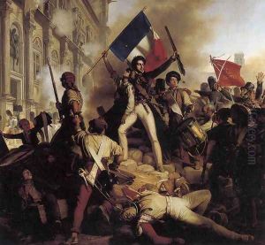 The Battle for the Town Hall, 28 July 1830 by Jean-Victor Schnetz