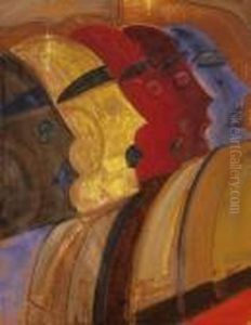 Heads by Hugo Scheiber