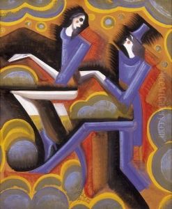 Dancers by Hugo Scheiber