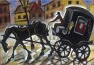 Hansom-cab by Hugo Scheiber