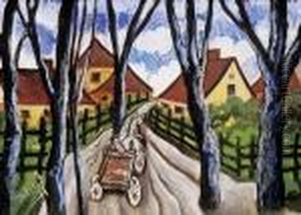Horse-coach In The Village - view 1