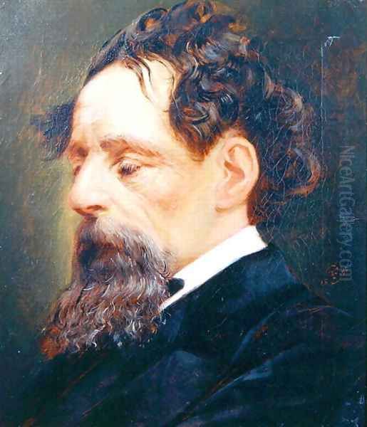 Portrait of Charles Dickens 1812-70 1871 - view 1