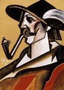 Man In A Hat by Hugo Scheiber
