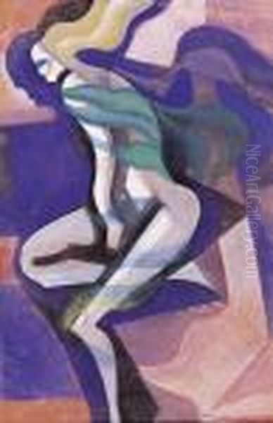 Female Figure With A Green Shawl - view 1
