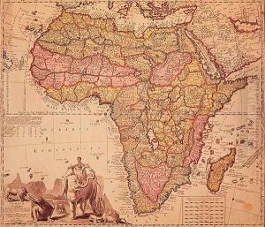 Map of Africa by Pieter Schenk