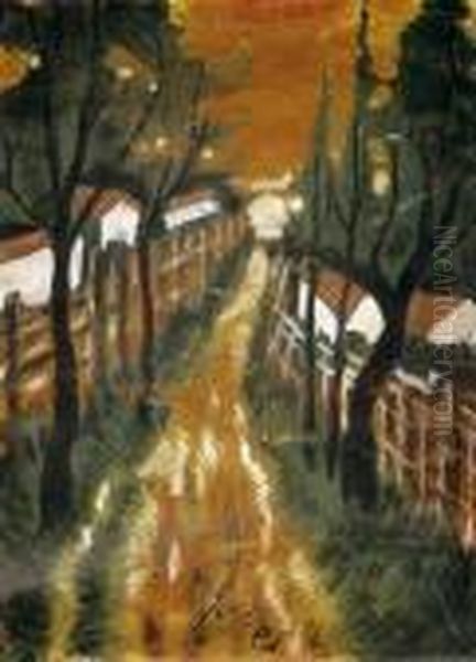 Street With Trees - view 1