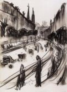 Busy Road by Hugo Scheiber