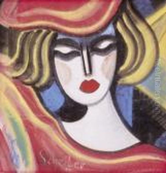 Lady In Red Hat - view 1