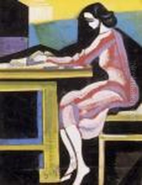 Woman Sitting - view 1