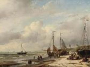 Fisherfolk And 'bomschuiten' On The Dutch Coast