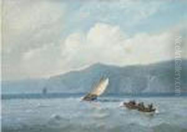 Shipping Near A Rocky Coast - view 1