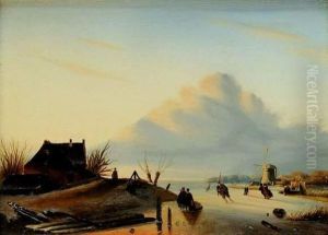 Les Patineurs Sur Le Lac Gele