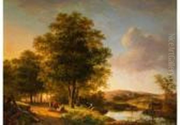 Landschaft Mit Jungem Eichenwald - view 1