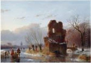 Skaters At Starrenborg Castle Near Overschie