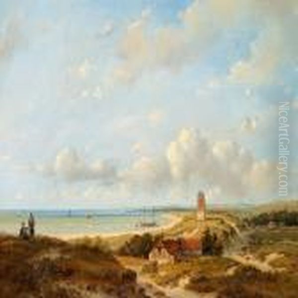 Dutch Coastal Scene With A Lighthouse - view 1