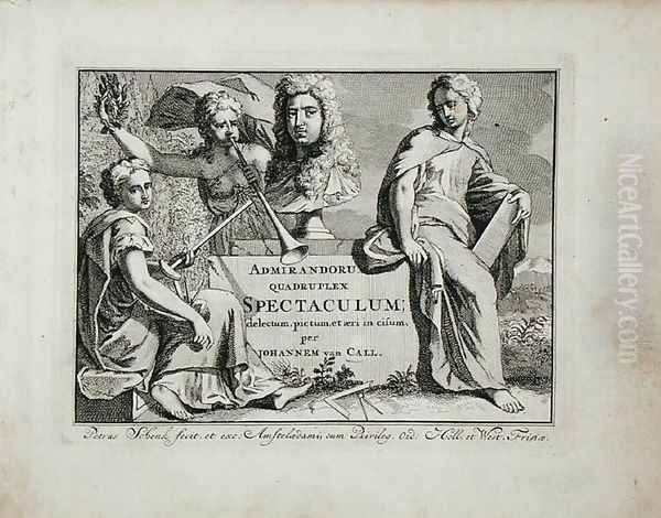 Title page from Admirandorum Quadruplex Spectaculum, by Jan van Call 1656-1703, published before 1715 - view 1