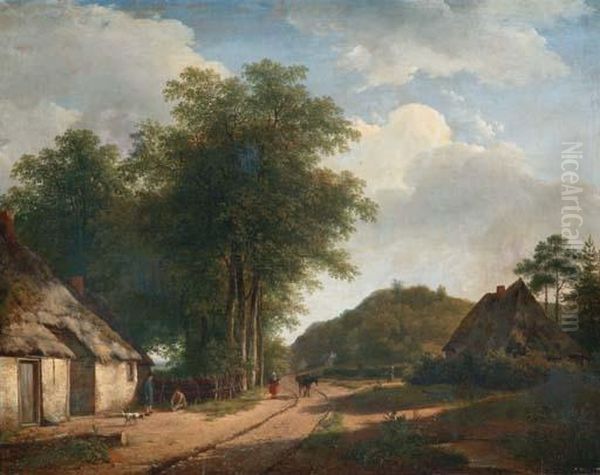 A Farmer In A Summer Landscape - view 1