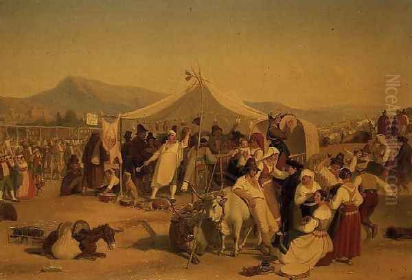 A Fair in the Roman Campagna - view 1
