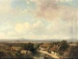 A Panoramic Landscape In Summer