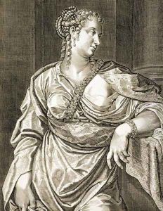 Agrippina wife of Tiberius by Aegidius Sadeler or Saedeler