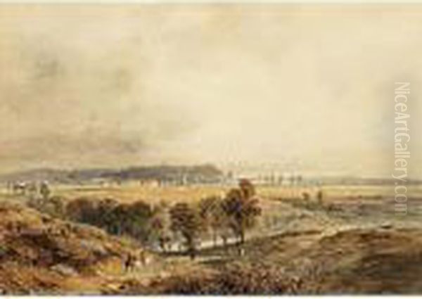 Horsemen In A Panoramic Summer Landscape - view 1